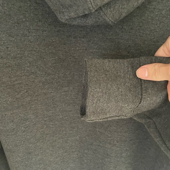 Zone One Hoodie Gray London England Flag women’s size Large pullover cozy - Picture 5 of 7